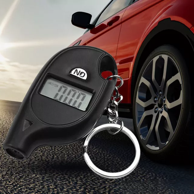 Portable Tire Gauge LCD Display with Keychain Digital Tire Pressure Gauge Tester