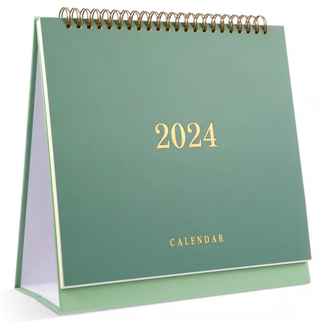 2024-2025 Desk Calendar Monthly Planner Spiral Standing Table Small New Year-MI