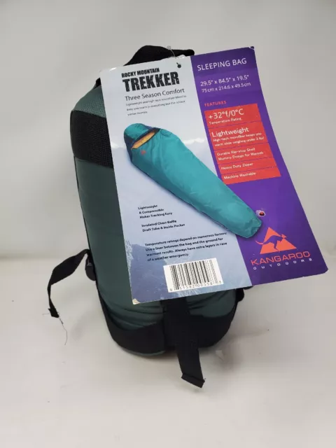 Mountain Hardware TREKKER Sleeping Bag 30" x 86" Zipper 32° Hiking Camping SHTF