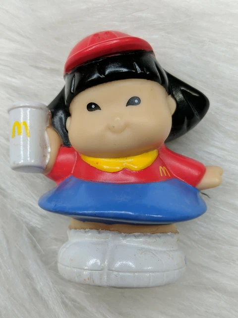 Vintage Fisher Price Little People SONYA LEE McDONALD'S Girl Fast Food Worker