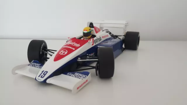 Ayrton Senna Tolemann Hart Tg 184 Original Von Minichamps 1:18 3