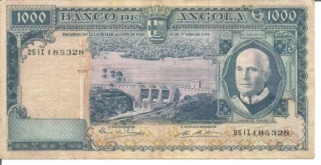 Angola  Portugal 1.000$00 Escudos 10/06/1970