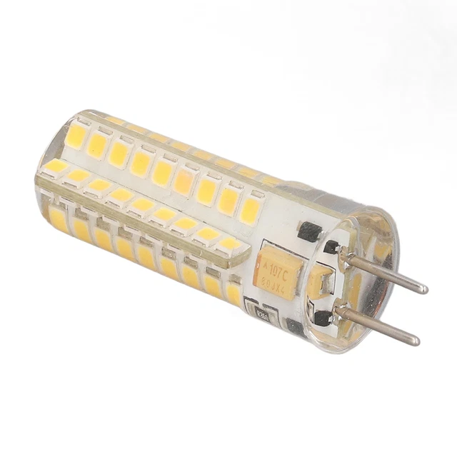 Lumière Chaude 2700K-3000K 6 Ampoules à LED GY6.35 7W AC DC12V 700lm 72 LEDs 360