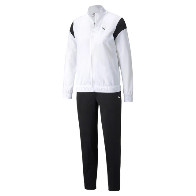 Puma Donna Classic Tricot Suit Op Tuta da Ginnastica Tuta Sportiva 589133 Bianco