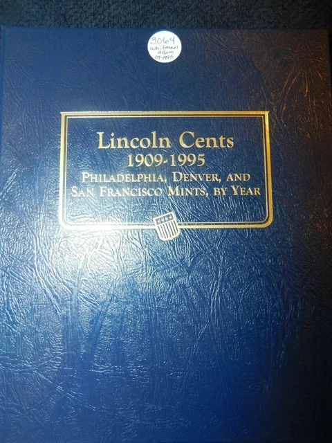 Lincoln Wheat Cent Penny Album SH3064 1909-1995 Set Collection Whitman 9112