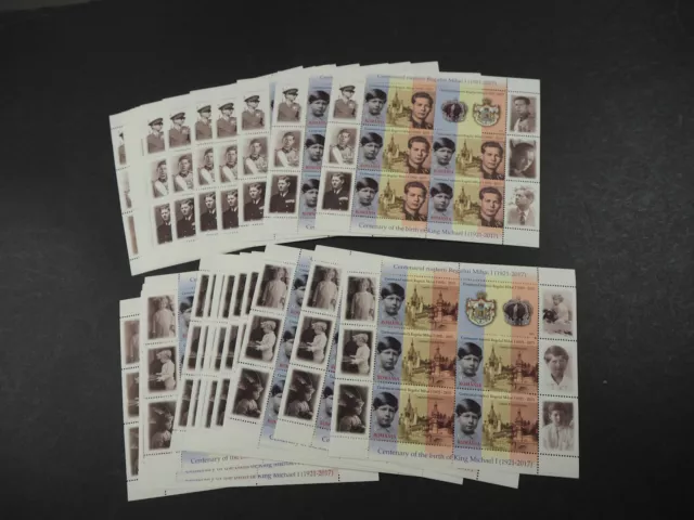 Rumänien 2021, KB Serie "König" **/MNH, MiNr. 7936/37A KB (15), ME 975,-