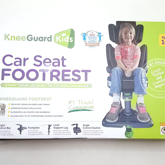 Knee Guard Kids Car Seat Footrest Ages 1-9 Heigh Control Bar Footplate Open Box