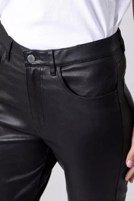 Womens Black Leather Pant 100% Genuine Soft Leather Slim Fit Ladies Pant Trouser