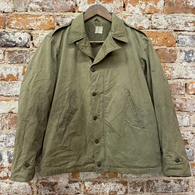 WW2 MILITARY US Army M1941 Field Jacket Wool Liner Back Insignia