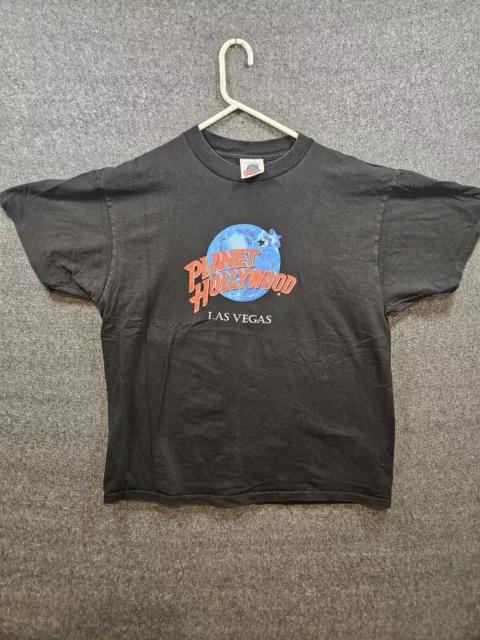 Vintage 90s Planet Hollywood Las Vegas T-Shirt Men’s Size XL Made in USA
