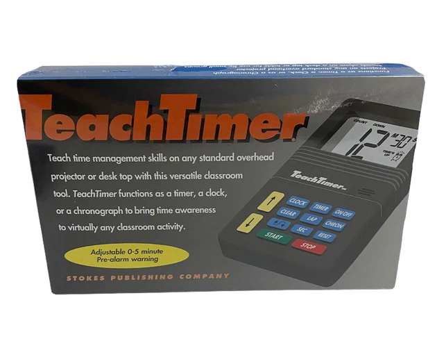 Teachtimer TEACH TIMER OVERHEAD Clock Timer Stokes 229 Chronograph Classroom or ...