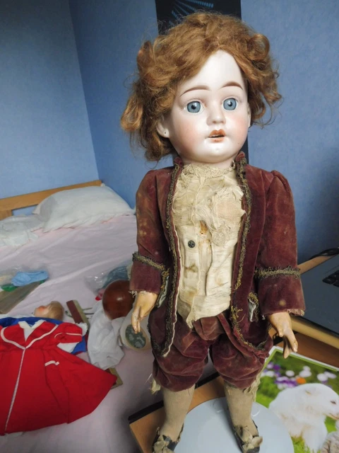 poupées anciennes tête porcelaine