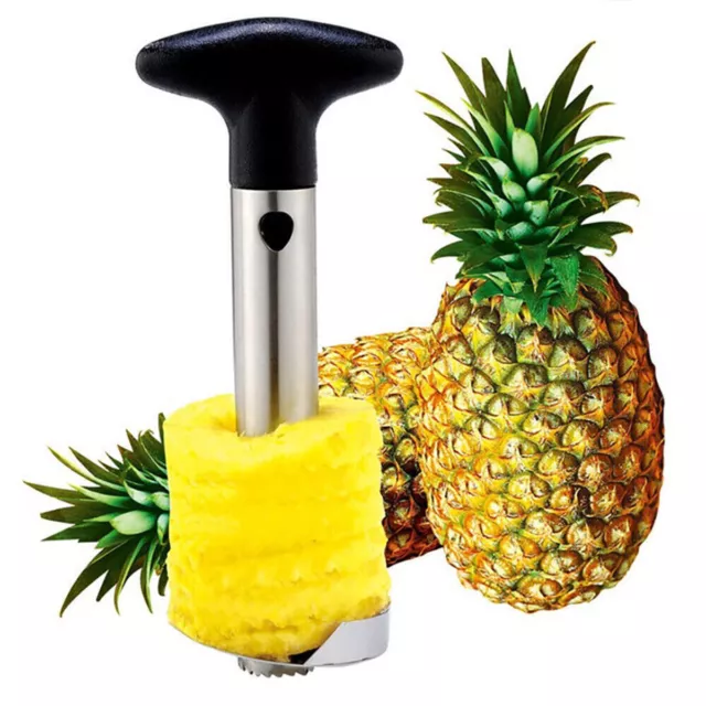 Stainless Steel Fruit Pineapple Corer Slicer Cutter Peeler Kitchen Easy Tool UK