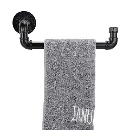 Sumnacon Industrial Iron Pipe Towel Rack Holder - Heavy Duty Rustic Hand Towe...
