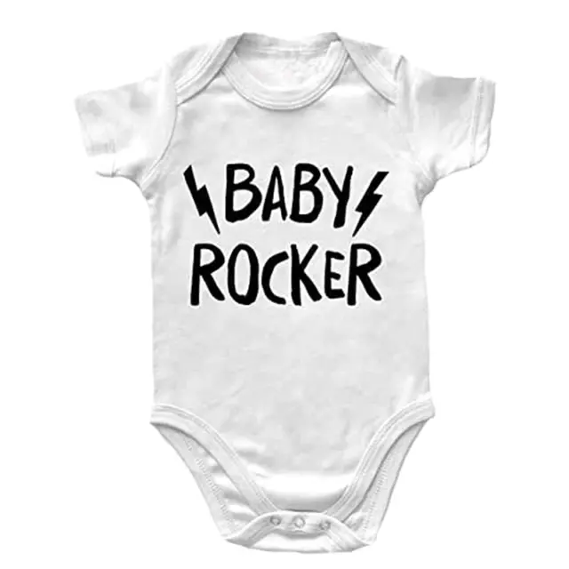 Body Neonato Manica Corta Rock – Baby Rocker – Body Rock - Body Bambino Unisex 1