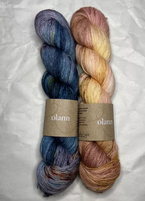 Olann Singles Yarn 2-skein Bundle / Five Roses Knit Kit / 100% Wool