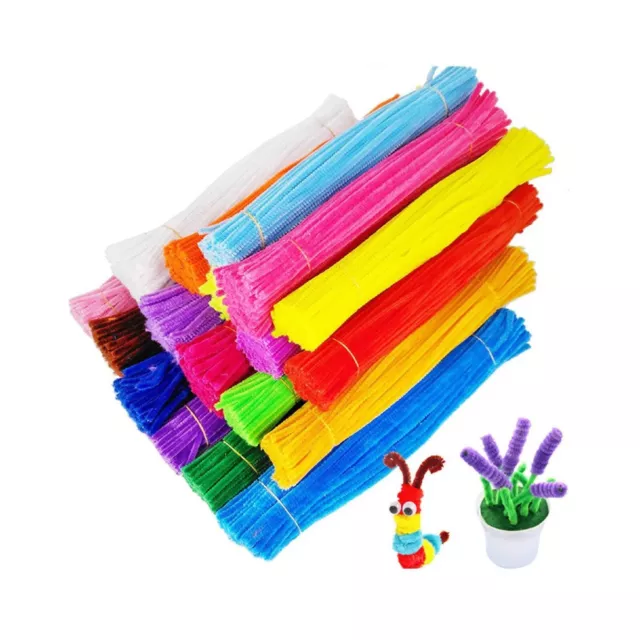 Pipe Cleaners for Craft Doll Dog Chenille Art Stem 30cm 12" Long 50/100/200 Pack