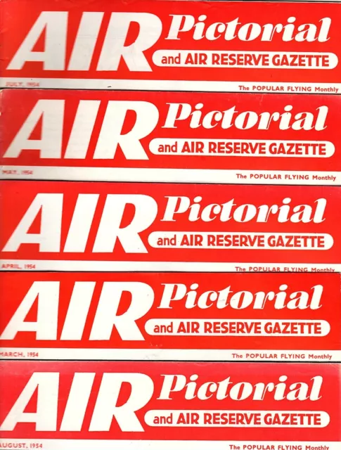 Air Pictorial 1954 Aviation Magazine Back Issues Selection Month from List