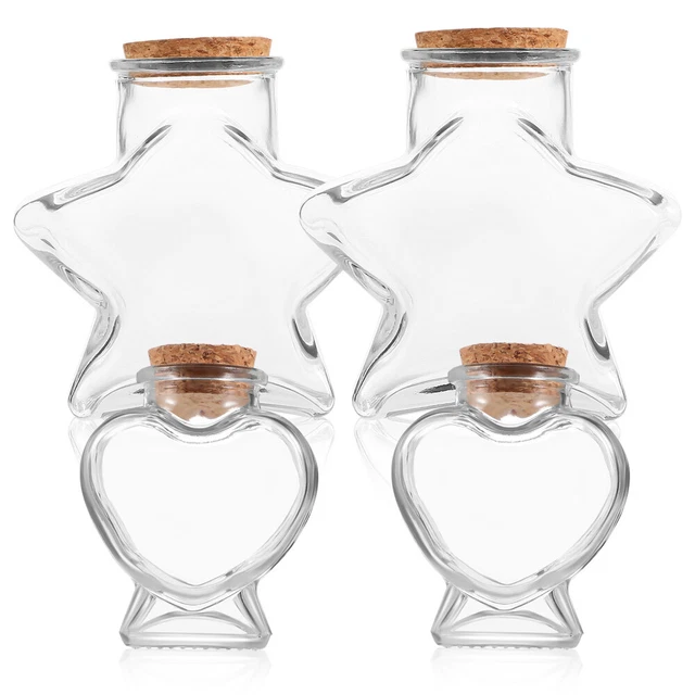 4 Pcs Parfum Bouteille En Liège Mini Conteneurs Souhaitant Bouteille