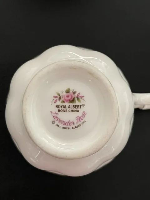 Royal Albert Lavender Rose Tea Cup Replacement Vintage 1970s Bone China England 3