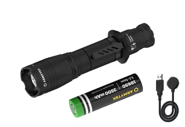 New Armytek Dobermann Pro (Warm) Magnet USB 1400 Lumens LED Flashlight Torch