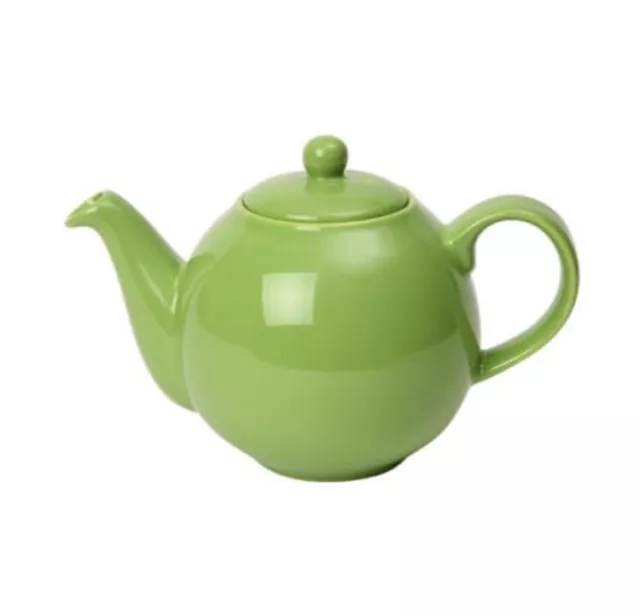 London Pottery Ceramic Greenery Globe Teapot, 6 Cup Capacity / 1.2 Litre Tea Pot