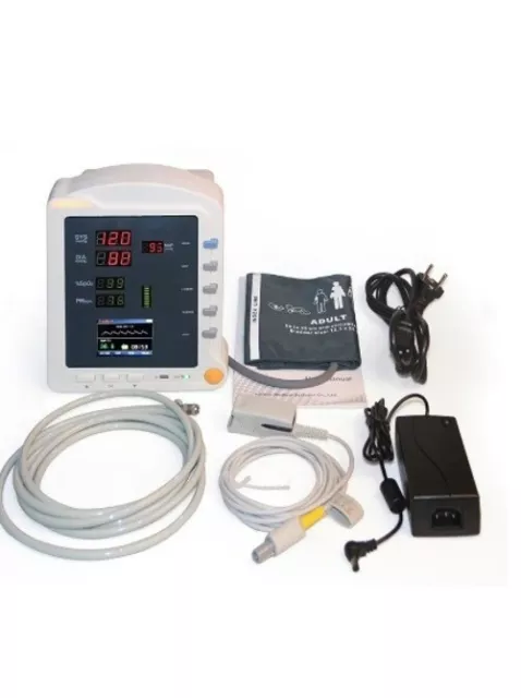 CONTEC CMS5100 Vital Signs Monitor CCU ICU Patient Monitor,NIBP SPO2 FREE SHIP