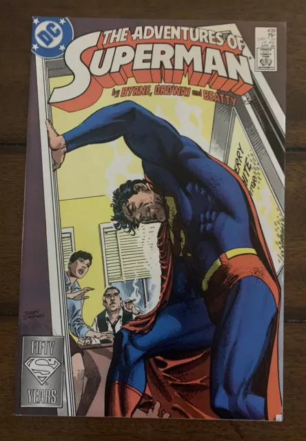 DC Comics The Adventures of Superman #439 1988 Byrne Ordway VF or Better