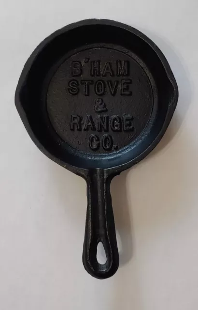 B'HAM Stove & Range Co. Advertising Cast Iron Skillet - Birmingham - Miniature