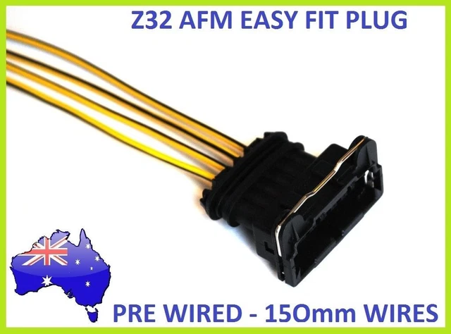 Z32 AFM Air Flow Meter Plug - PRE WIRED - for MAF UPGRADE POWER FC, NISTUNE Z32 AFM Air Flow Meter Plug - PRE WIRED - for MAF UPGRADE POWER FC, NISTUNE