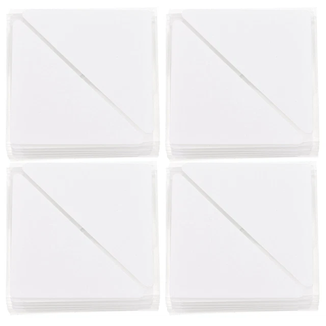 60Pcs Transparent PVC Collar Stays Shirt Collar Supplies for Dress Men Shirt