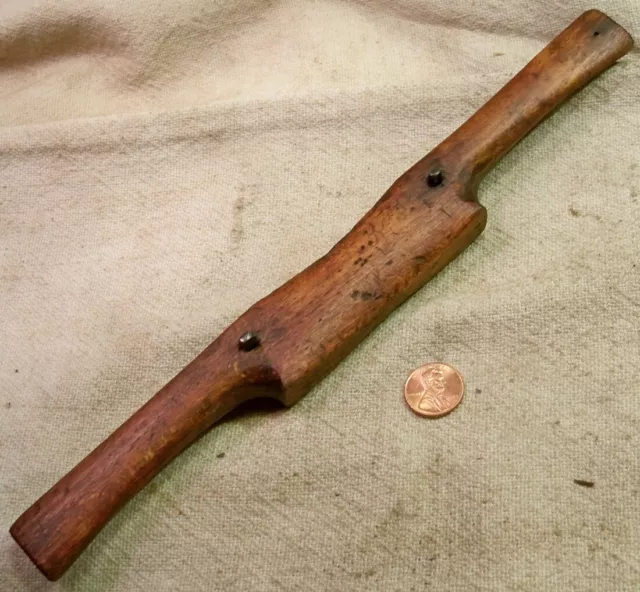 Vintage Beech Wood Spokeshave Or Spoke Shave Working Old Tool READ