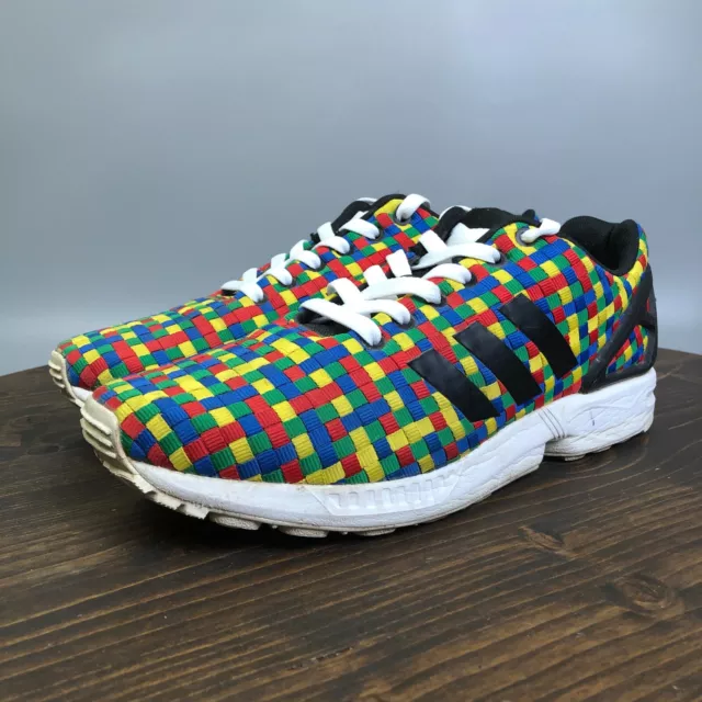 Adidas Originals ZX Flux Multicolor Weave Mens Size 10 Athletic Shoes Sneakers