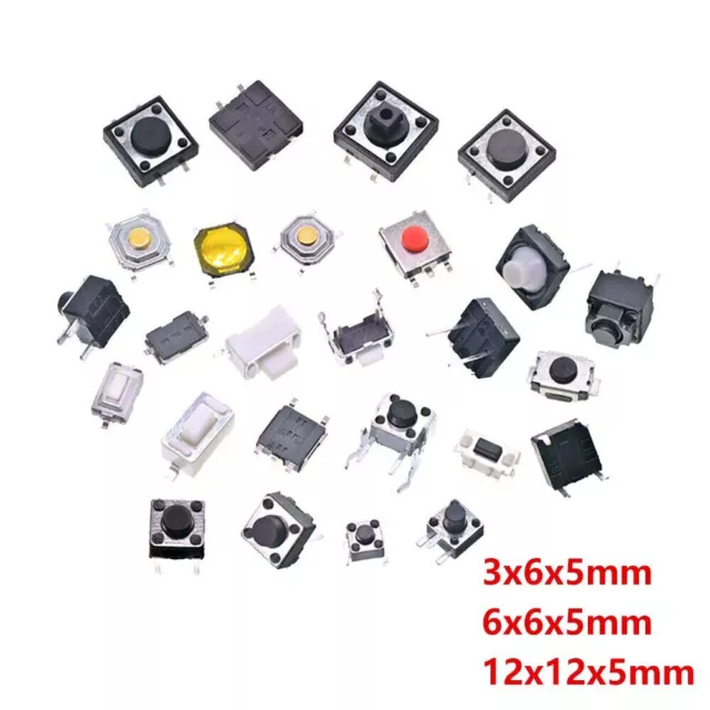 SPST Small Mini Miniature Tactile Push Switch SMD PCB DIP Many Styles Button