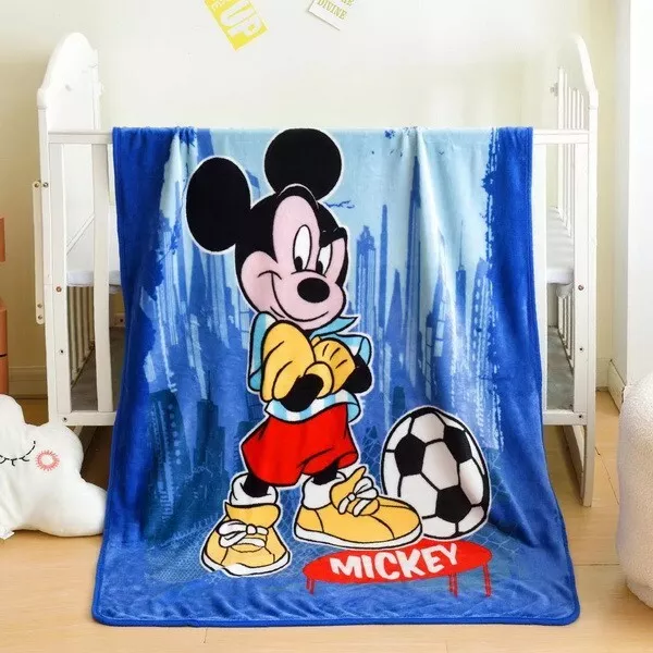 Kids Boys All Season Mickey Mouse Fluffy Fleece Mink Blanket Polar Throw Soft