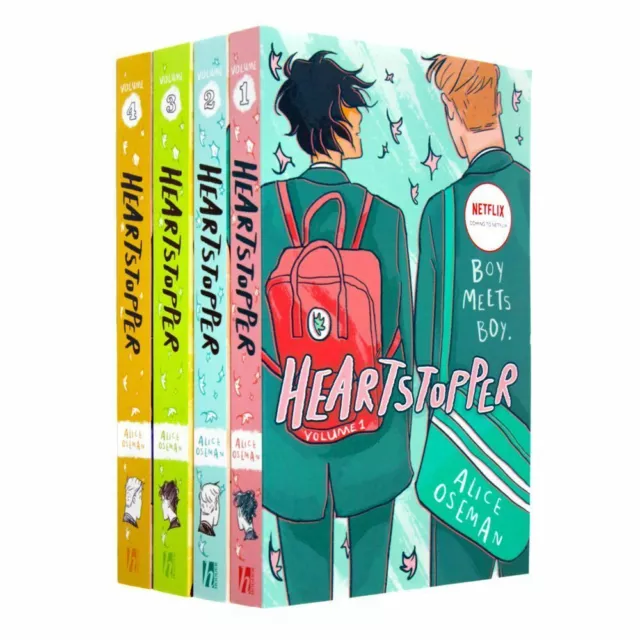 Heartstopper Alice Oseman 4 Book Collection Set Volumes 1-4 (RRP £43.96) NEW