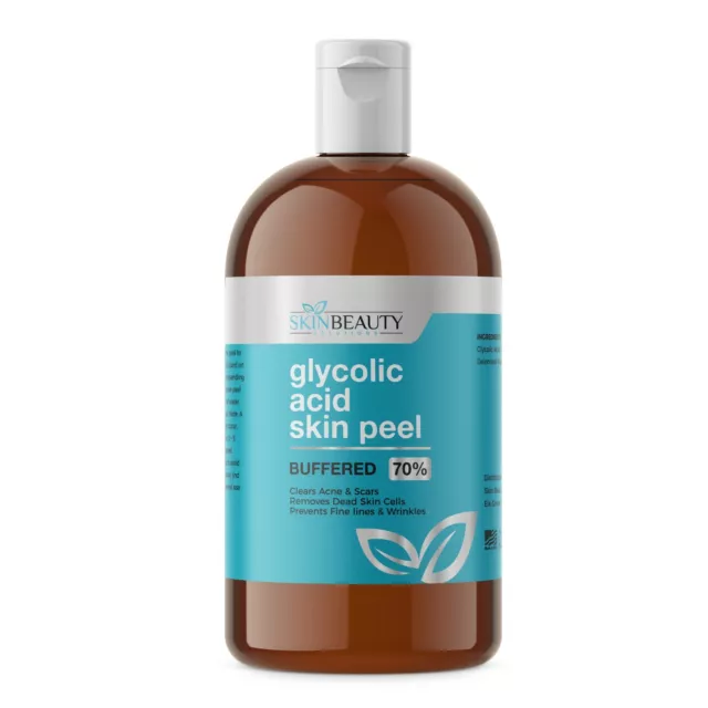 GLYCOLIC ACID BUFFERED Skin Face Chemical Peel - 35% 50% 70% Acne Wrinkles Pores 2