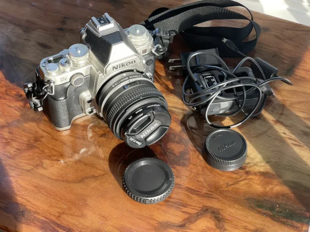 Nikon D Df 16.2MP Digital SLR Camera - Silver (Kit w/ Special Edition AF-S G...