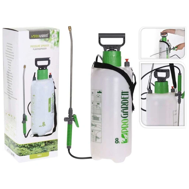 ProGarden Drucksprüher 8L Grün Drucksprühgerät Pumpsprüher Pflanzensprüher vidaX