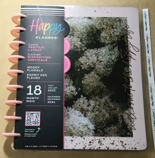 NEW HAPPY PLANNER 20232024 SMILEY FACE Classic VERTICAL Layout 18