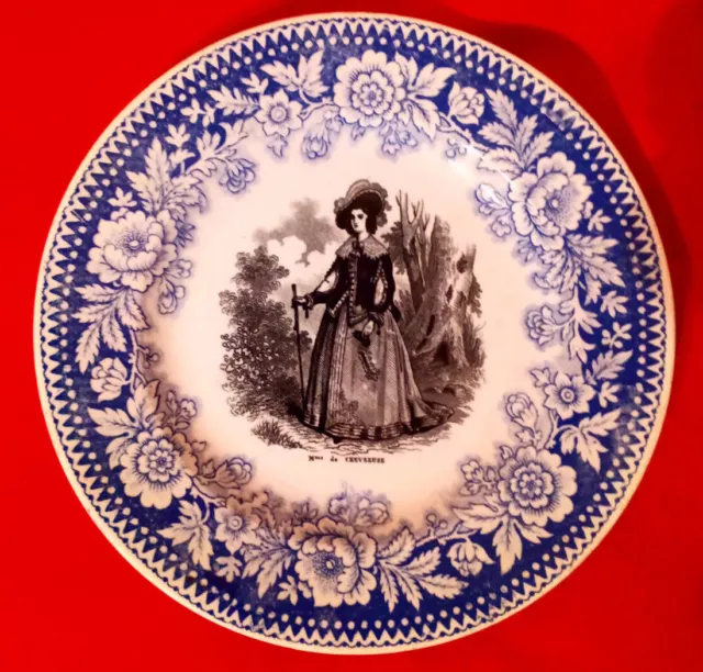 Assiette Madame de Chevreuse Boch Frères
