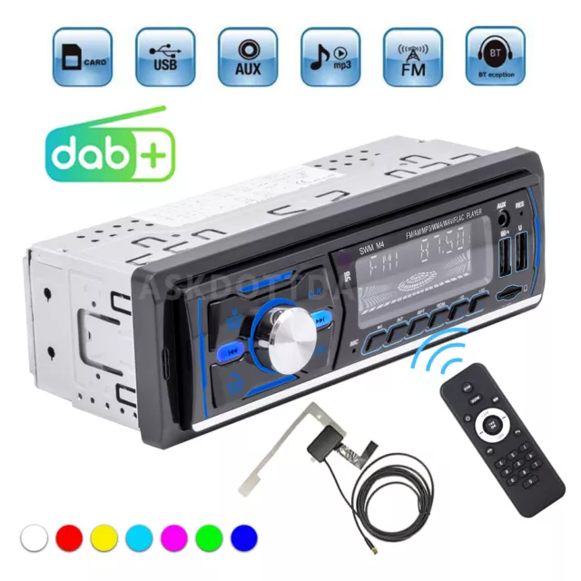 Autoradio mit DAB+ plus Bluetooth Freisprecheinrichtung 2xUSB SD AUX MP3  1DIN