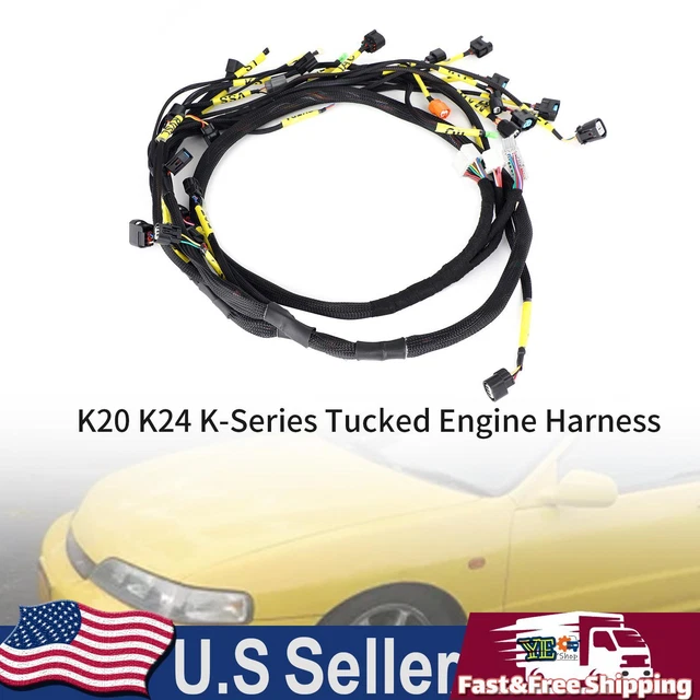 K20 K24 K-Series Tucked Engine Harness For Honda Acura K-Swap Integra CRX
