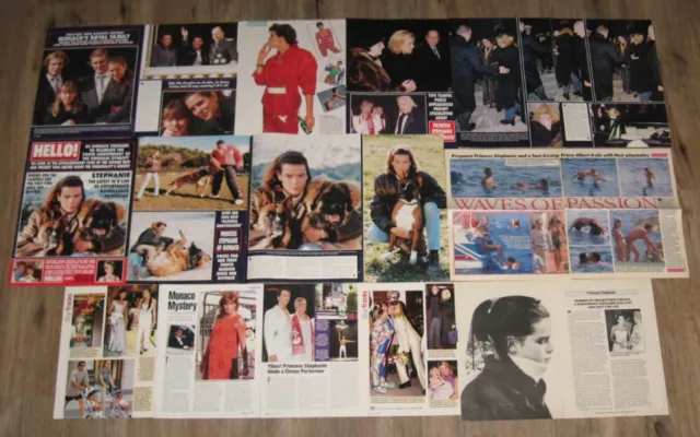 Princess Stephanie original FULL PAGED magazine clippings pages PHOTO article