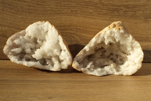 Quarz Druse Geode Marokko PAAR 0,52 kg (503)