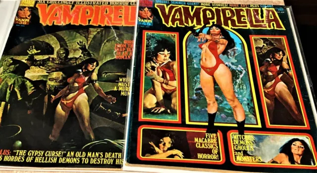 Warren Magazine Vampirella #45#38 Lot Vintage Frazetta, Sanjulian, Enrich Cover