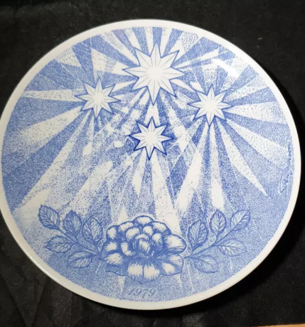 Vintage Sweden Gustavsberg Decorative porcelain plate Sven Jonson Christmas