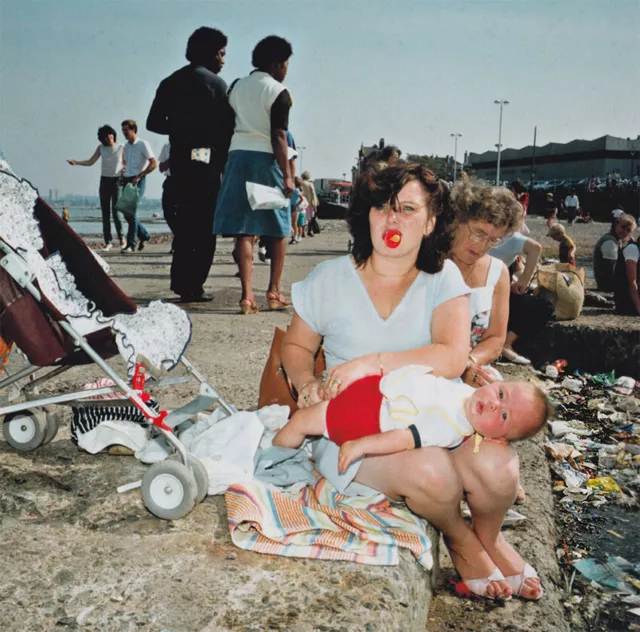 Martin PARR - Ancien Tirage Offset Original de Validation - New Brighton 1986 -