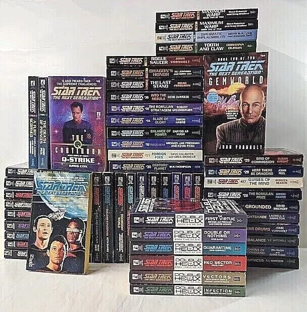 BUILD A LOT: STAR TREK NEXT GENERATION Pocket Books Era: CHOOSE TITLES: 1-63+TNG