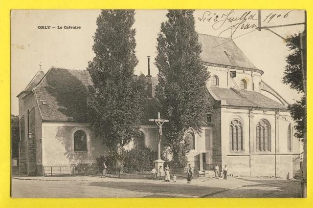 cpa Ecrite en 1906 à Maria TOUSSAINT FRANCE 94 - ORLY (Val de Marne) Le CALVAIRE